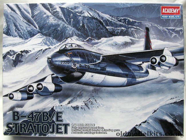 Academy 1/144 Boeing B-47B or B-47E Stratojet - SAC 320 BW 441BS or 306 BW 1951, 4443 plastic model kit